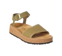 Birkenstock Womens Glenda Sandal Khaki Canvas 39 N EU Women's 8-8.5 US