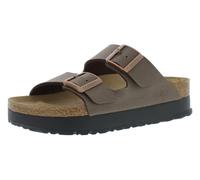Birkenstock Women's Papillio Arizona Platform Sandal-Vegan, Mocha, 10-10.5 Narrow