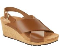 Birkenstock Womens Samira Ginger Brown Leather 37 N EU Women's 6-6.5 US