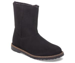 Birkenstock - Women's Uppsala Zip Suede Shearling - Winterschuhe, Gr. 36 EU 36 - Narrow, grau/schwarz (Black)