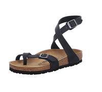 BIRKENSTOCK Womens Yara Black Birko-Flor Sandals 37 EU