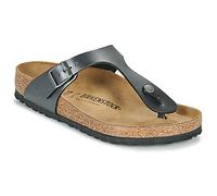 BIRKENSTOCK Zehentrenner Gizeh BF Metallic Black in Silbern 36