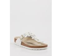 Birkenstock Zehentrenner Gizeh Flowers in weiß in Größe: 43 für Damen Weite: N