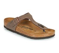 Birkenstock Gizeh Damen , Herren Zehentrenner Birko-Flor Nubuck 35, Normal, Mocca