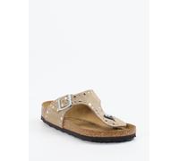 Birkenstock Zehentrenner Gizeh Rivet in braun in Größe: 42 für Damen Weite: N