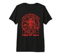 Birthday in Hell Sarcastic Retro Funny Adult Humor Premium T-Shirt