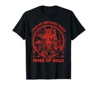 Birthday in Hell Sarcastic Retro Funny Adult Humor T-Shirt