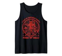 Birthday in Hell Sarcastic Retro Funny Adult Humor Tank Top