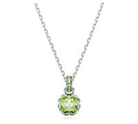 Birthstone Anhänger, Kissenschliff, August, Grün, Rhodiniert OS