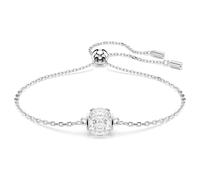 Birthstone Armband, Kissenschliff, April, Weiß, Rhodiniert OS