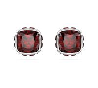 Swarovski Birthstone Ohrstecker, Kissenschliff, Januar, Rot, Rhodiniert