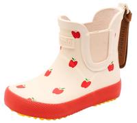 Gummistiefel BISGAARD "baby rubber", Mädchen, Gr. 23, apple, Naturkautschuk, gemustert, Schuhe Gummistiefel, Babyschuh mit Stretcheinsatz, Größenschablone zum Download (65908949-23) apple