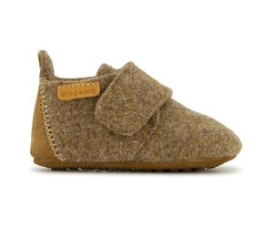 Bisgaard - Baby's Wool - Hüttenschuhe, Gr. 18, braun (Camel)
