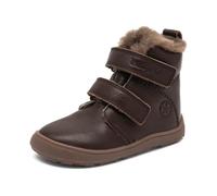 Bisgaard Barefoot Emil Lamb Fashion Boot, Dark Brown, 29 EU Weit