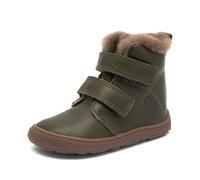 Bisgaard Barefoot Emil Lamb Fashion Boot, Khaki, 32 EU Weit