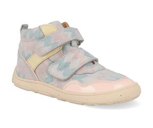 Bisgaard Barfuß Kinder-Halbschuhe - Becky Zikzag blau-rosa 24