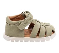 Sandale BISGAARD "beka s Weite: normal", Jungen, Gr. 28, sage, Leder, Schuhe Sandale, Klettschuh mit Lederinnenausstattung, Größenschablone zum Download (37280807-28) sage