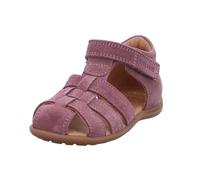 Sandale BISGAARD "carly", Mädchen, Gr. 25, violet, Veloursleder, Schuhe Sandale, Babysandale für Laufanfänger, Größenschablone zum Download (83603736-25) violet