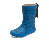 Bisgaard Fashion Rain Boot, Peace on Earth Sky, 22 EU
