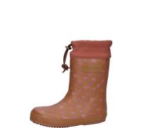 Bisgaard gefütterter Kindergummistiefel AUTUMN HEARTBEAT braun 32