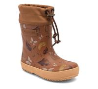 Bisgaard gefütterter Kindergummistiefel FALLEN LEAF braun 31
