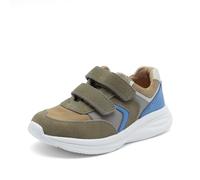 Bisgaard Kinder Sneaker Klettschuhe Yuki Grün Grau Blau Leder & Textil, Größe:31, Farbauswahl:grün-Kombi