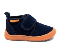 Barfußschuh BISGAARD "barefoot basic", Mädchen, Gr. 30, blau (navy), Filz, Textil, Veloursleder, Basic, Schuhe, Hausschuh mit Klettverschluss, Größenschablone zum Download (67820060-30) navy