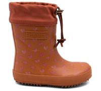 Bisgaard - Kid's Thermo - Gummistiefel, Gr. 28, braun/rot (AutumnHeartbeat)