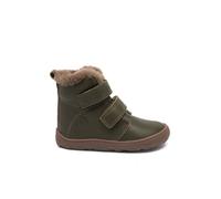 bisgaard Leder-Barfußschuhe "Emil" in Khaki - Größe 22 | Baby Stiefel Boots