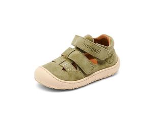 bisgaard Leder-Halbsandalen "Hana" in Khaki - Größe 25 | Babysandalen