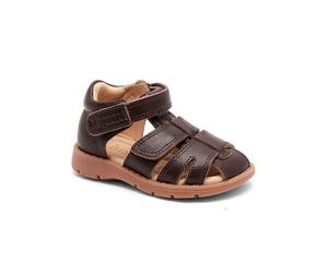 bisgaard Leder-Halbsandalen "Richy" in Braun - Größe 23 | Babysandalen