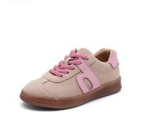 Sneaker BISGAARD "bay l Weite: normal", Kinder, Gr. 28, rosa (dusty rose), Veloursleder, sportlich, Schuhe, Retro, Schnürer mit Lederfutter, Größenschablone zum Download (60374951-28) dusty rose
