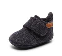 Bisgaard - Baby's Wool - Hüttenschuhe, Gr. 19, grau (Blue)