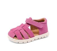 Sandale BISGAARD "beka s Weite: normal", Jungen, Gr. 28, pink, Leder, Schuhe Sandale, Klettschuh mit Lederinnenausstattung, Größenschablone zum Download (77978260-28) pink
