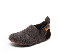 Hausschuh BISGAARD "sailor wool", Mädchen, Gr. 31, grau (dunkelgrau), Leder, Wolle, Schuhe Hausschuh, Kindergartenschuh mit Lammwolle, Größenschablone zum Download (29590915-31) dunkelgrau