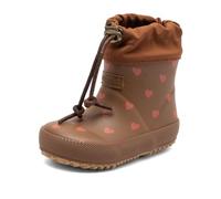 Bisgaard Unisex Kinder Thermo Baby Rain Boot, Chocolate Heartbeat, 20 EU
