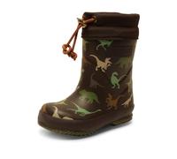 Bisgaard Unisex Kinder Thermo Gummistiefel, Brown Dino, 35 EU