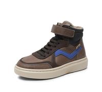 Bisgaard Kinder High Sneaker MIO TEX Braun Leder Textil wasserfest, Größe:32, Farbauswahl:braun-Kombi