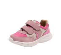 Sneaker BISGAARD "yuki glitter Weite: normal", Mädchen, Gr. 28, blush glitter, Leder, Textil, Glitzer, colorblocking, Schuhe Sneaker, Freizeitschuh, Mädchen Schuh mit Klett, Größenschablone zum Downlo