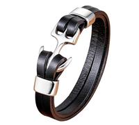 BISONBLUE Armbänder Herren Armband Geschenk Armreif Charm Anker Armband Lederarmband Für Geburtstagsfeier Geschenk Männer Armreifen