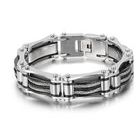 BISONBLUE Armbänder Herren Armband Geschenk Armreif Retro Fahrradkette Armband Punk Armband Stilvoller Lässiger Armreif