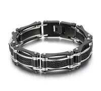 BISONBLUE Armbänder Herren Armband Geschenk Armreif Retro Fahrradkette Armband Punk Armband Stilvoller Lässiger Armreif