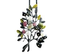 BISONBLUE Halskette für Damen Anhänger Frauen Herren Kette Pulloverkette Vintage Halsketten Anhänger Für Frauen Lange Kette Naturstein Goth Baum Des Lebens Anhänger Mode