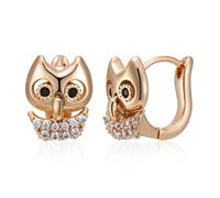 BISONBLUE Ohrringe Damen Ohrhänger Ohrstecker Modische Eule Ohrringe Für Mädchen Mode Natürliche Zirkon Zubehör H1803