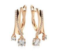 BISONBLUE Ohrringe Damen Ohrhänger Ohrstecker Modische Glänzend Baumeln Ohrring Für Frauen Ungewöhnliche Natürliche Zirkon Tropfen Ohrringe H0906