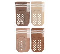 bistyle Bio-Baumwolle Stoppersocken Kleinkinder Baby ABS Antirutsch Dicke Socken | 4 Paar Winter Warme Kinder Rutschsocken | Jungen Mädchen Thermo Neugeborene Socken