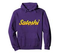 Bitcoin Satoshi Nakamoto Crypto BTC Pullover Hoodie, Unisex für Erwachsene, Violett, XXL