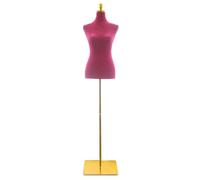 Bituxx Damenbüste Schneiderpuppe Schaufensterpuppe Torso Angezogen Mannequin Büste (Pink)
