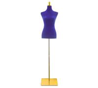 Bituxx Damenbüste Schneiderpuppe Schaufensterpuppe Torso Angezogen Mannequin Büste (Royal Blau)
