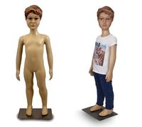 BITUXX Schaufensterpuppe männlich Junge Schaufensterfigur Mannequin Schneiderpuppe 360° beweglich 90cm